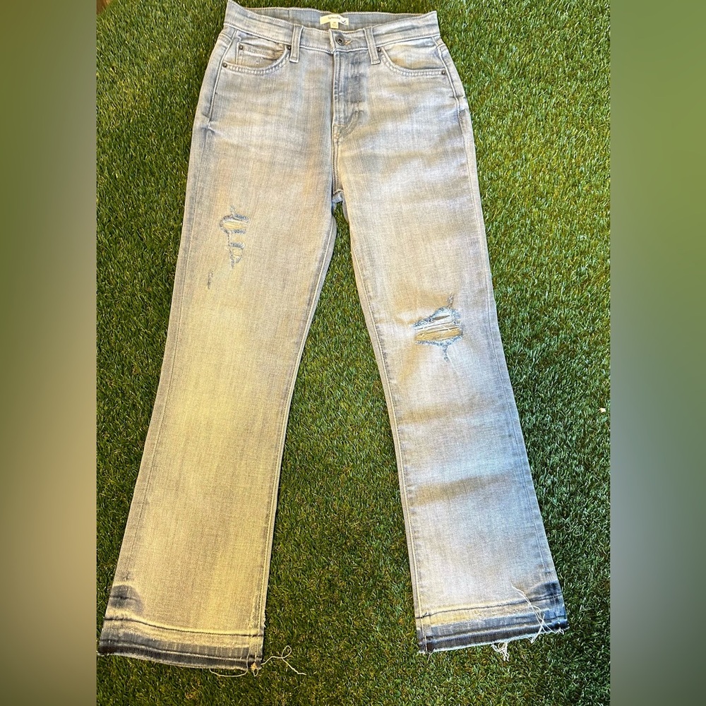 SPLENDID high waist slim kick jeans women’s  size 25 great distressing NEW NWT